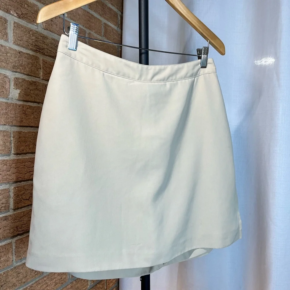 EP Pro Khaki Tan Golf Tennis Skort Size 10 Athletic Stretch Skirt Shorts